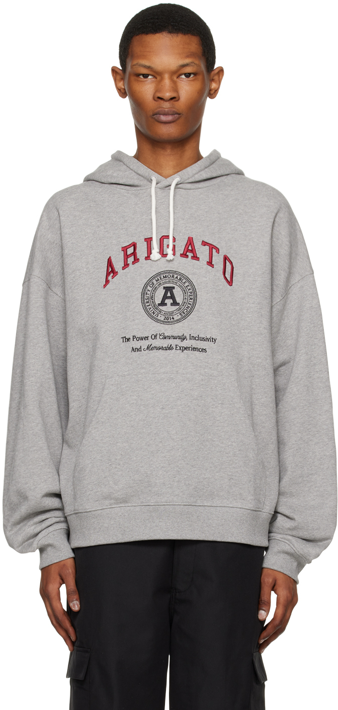 AXEL ARIGATO GRAY UNIVERSITY HOODIE