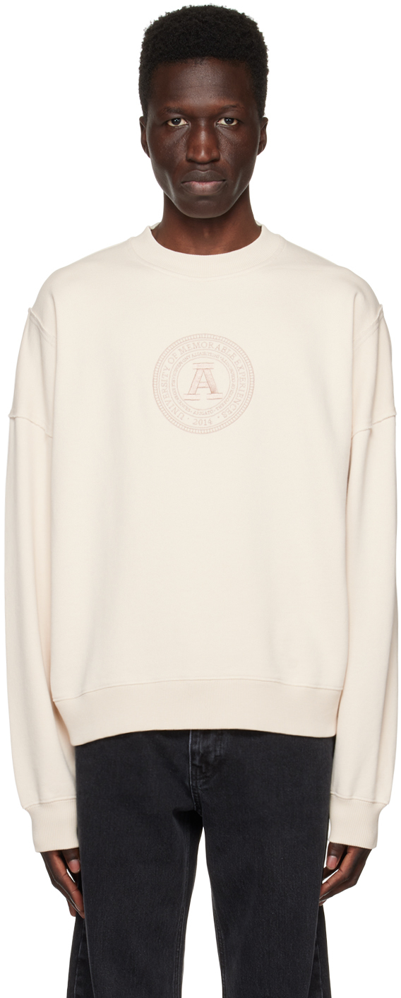 Axel Arigato: Beige Crest Sweatshirt | SSENSE UK