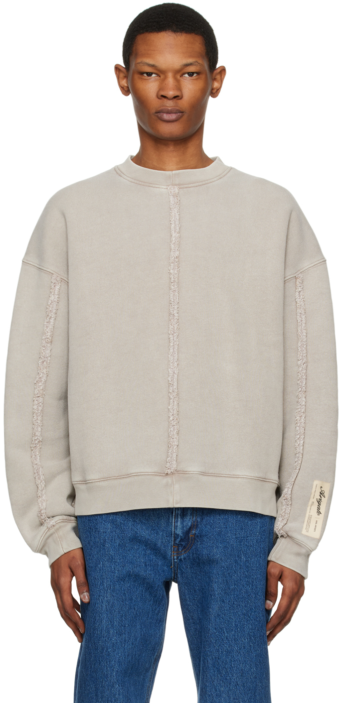 Axel Arigato Taupe Chopped Sweatshirt In Camel