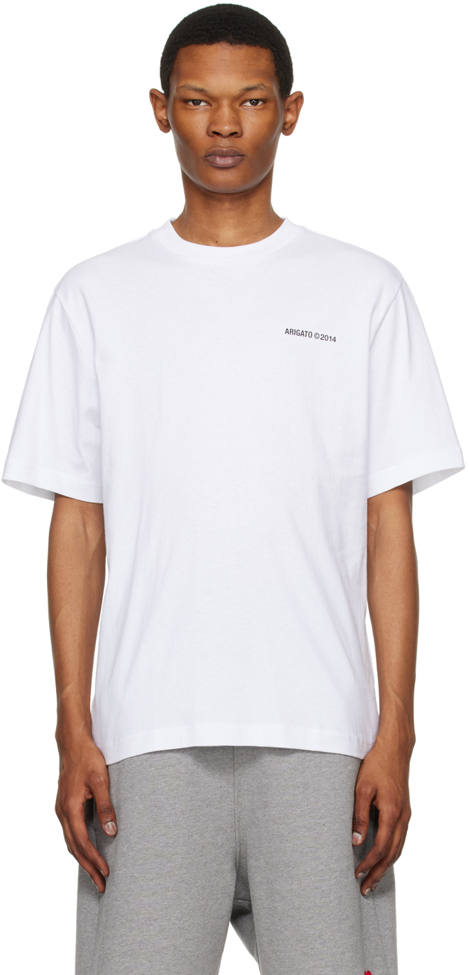 Axel Arigato Monogram White T-shirt In Neutrals