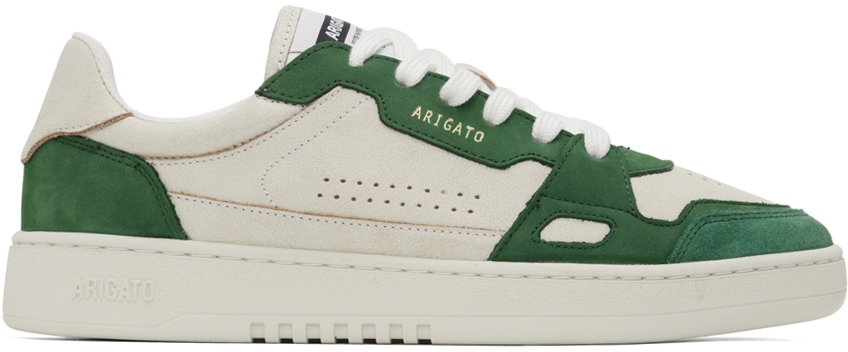 Axel Arigato: Off-White & Green Dice Lo Sneakers | SSENSE UK
