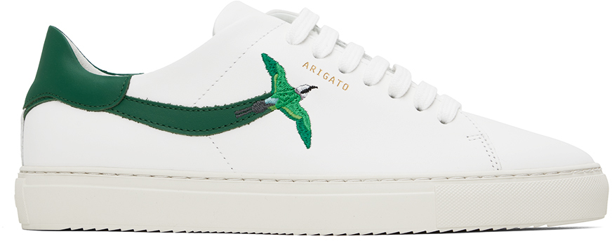 Axel Arigato White & Green Clean 90 Sneakers