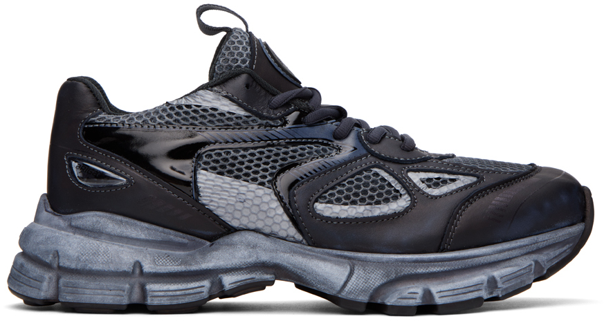 Axel Arigato Black & Gray Marathon Runner Sneakers In Off Black