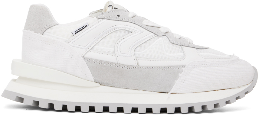 Shop Axel Arigato White & Gray Sonar Sneakers In White/grey