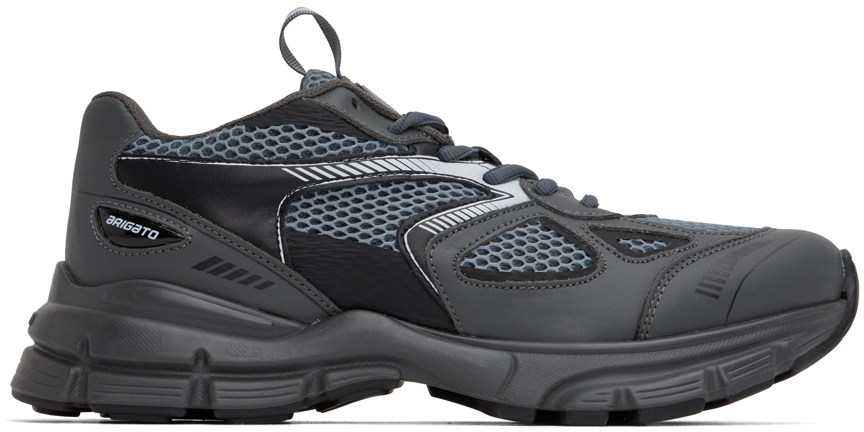 Axel Arigato Gray & Black Marathon Runner Sneakers In Grey/ Black