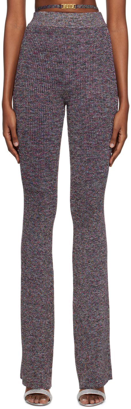 Multicolor Ribbed Lounge Pants