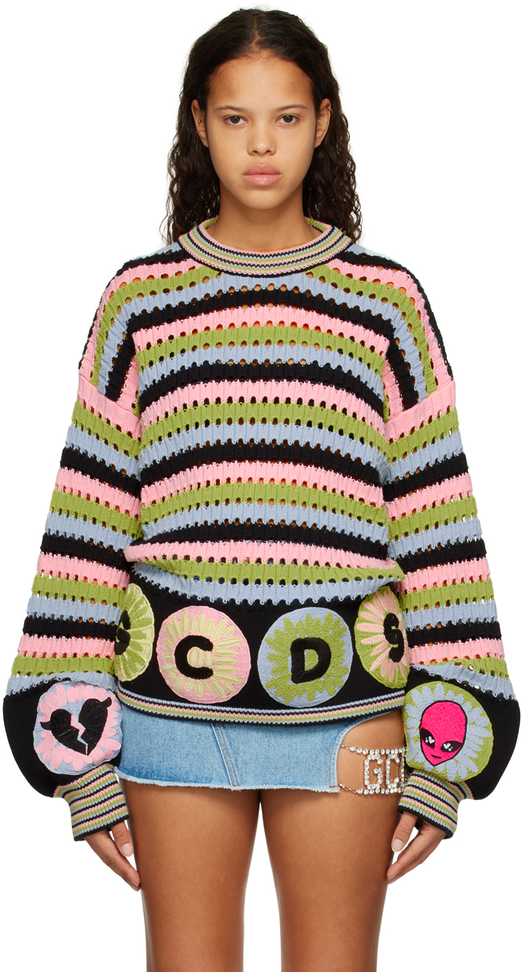 GCDS Multicolor Striped Sweater