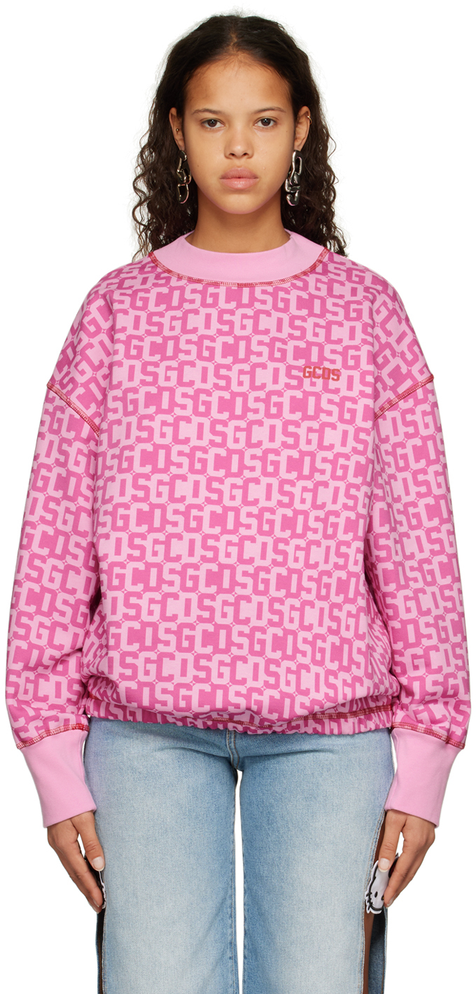 Pink Twisted Monogram Sweatshirt