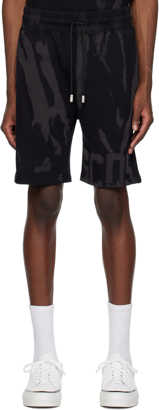 Gcds Black Printed Shorts