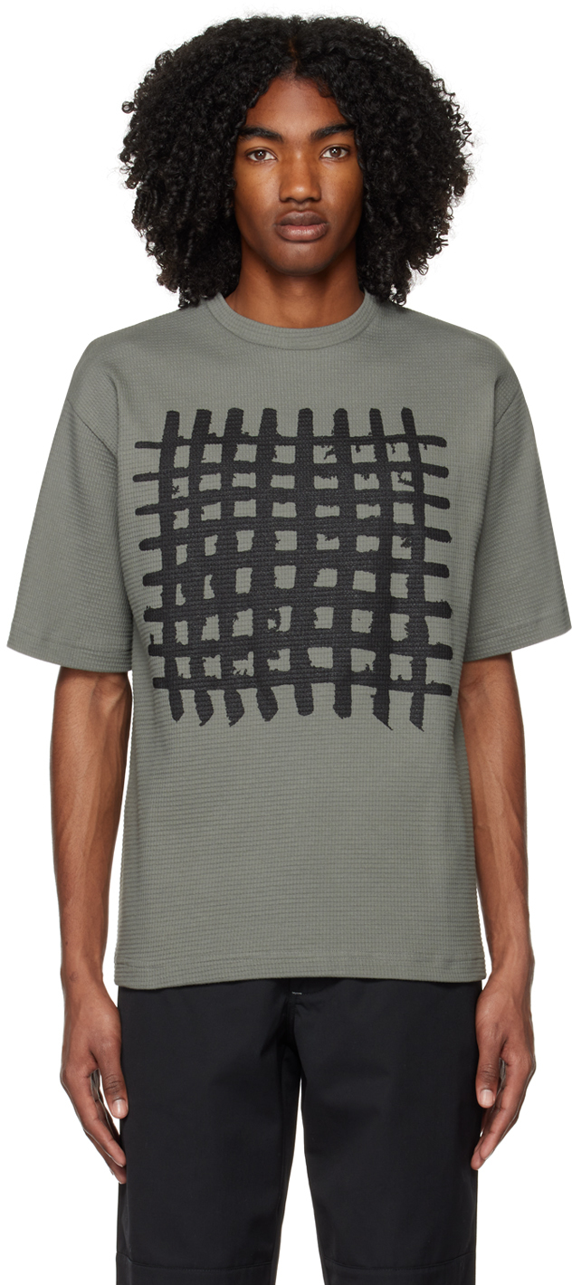 Shop Gr10k Gray Erik Cruel T-shirt In Convoy Grey