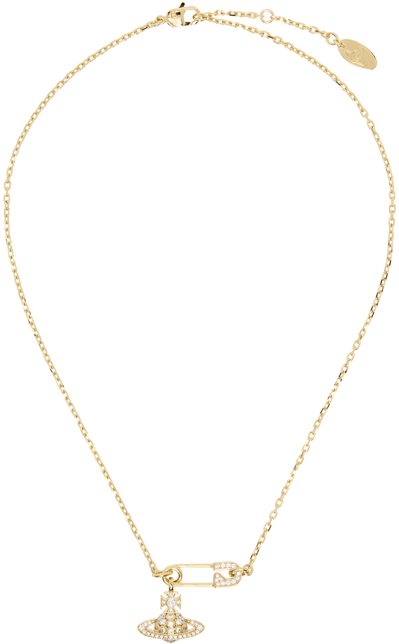 Vivienne Westwood: Gold Lucrece Pendant Necklace | SSENSE UK