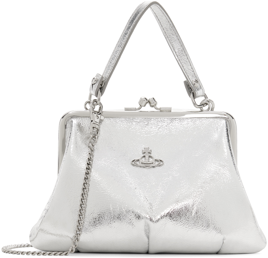 Vivienne Westwood Silver Granny Frame Bag In Q401 Silver