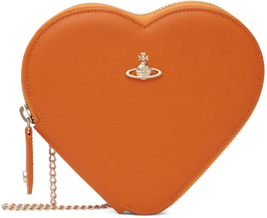 Vivienne Westwood: Orange New Heart Bag | SSENSE