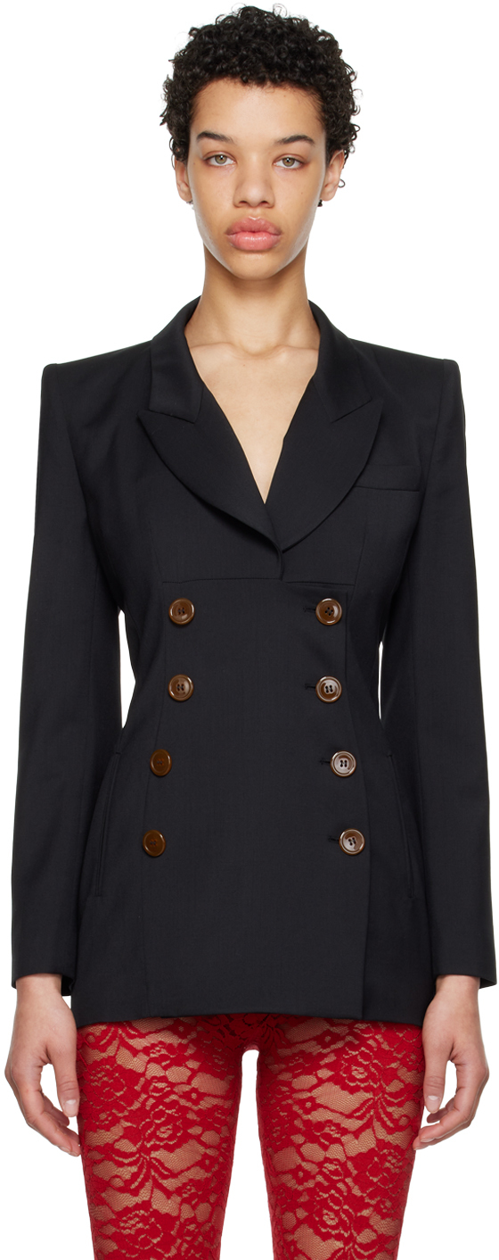 Vivienne Westwood Virgin-wool Blazer In N401 Black