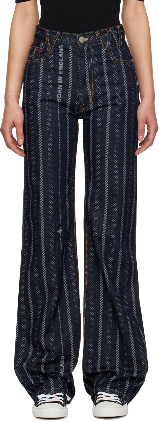 Vivienne Westwood: Navy Ray Jeans | SSENSE