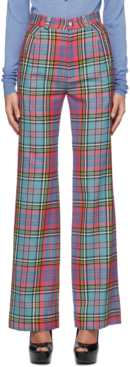 Shop Vivienne Westwood Multicolor Ray Trousers In G201 Tartan