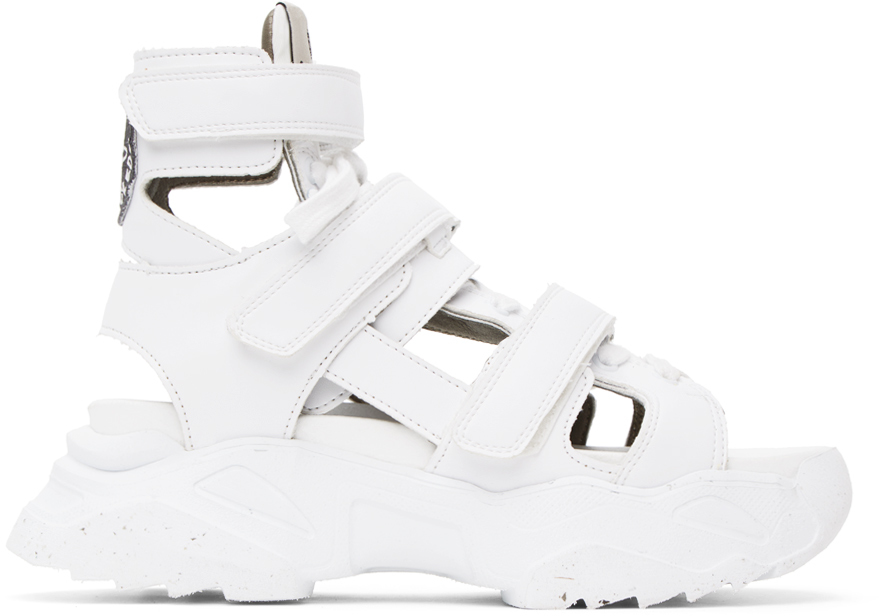 Sandales Romper blanches Vivienne Westwood en solde