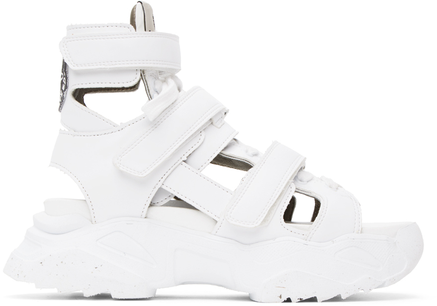 Vivienne Westwood White Romper Sandals In A401 White