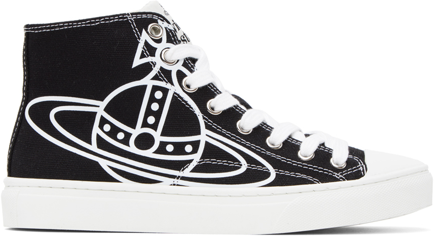 Vivienne Westwood Black Plimsoll Sneakers In N401 Black