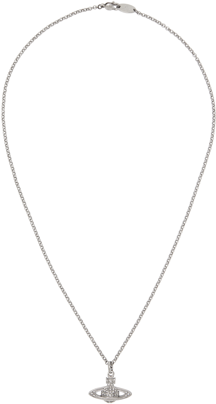 VIVIENNE WESTWOOD - Bas Relief Orb mini silver-tone brass necklace