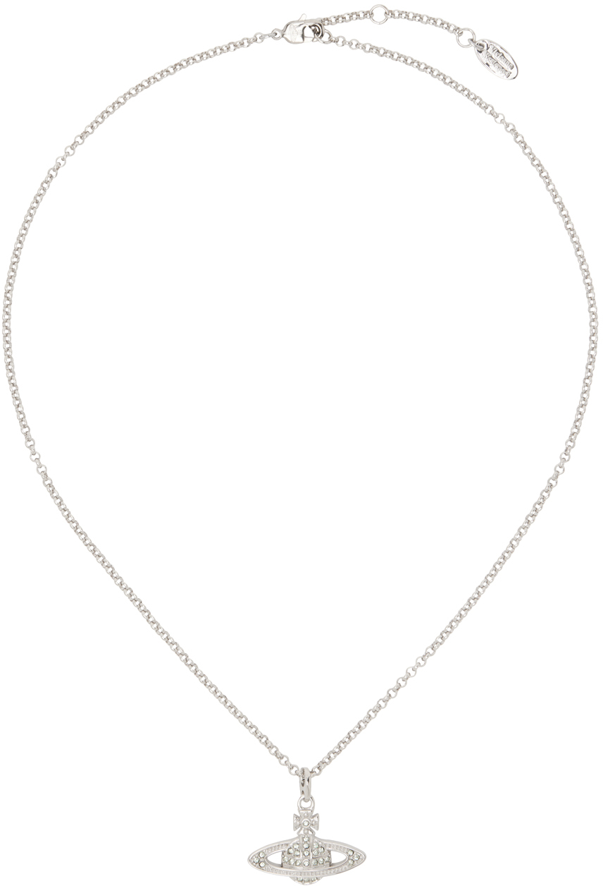 Vivienne Westwood: Silver Mini Bas Relief Necklace | SSENSE