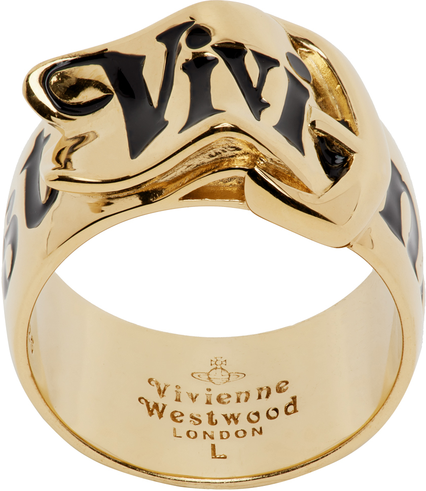 Aanmoediging Penelope Genre Gold Belt Ring by Vivienne Westwood on Sale