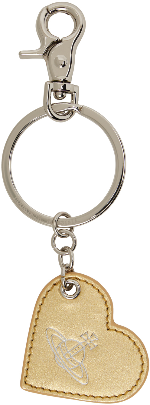 Vivienne Westwood Gold Orb Keychain In R401 Gold