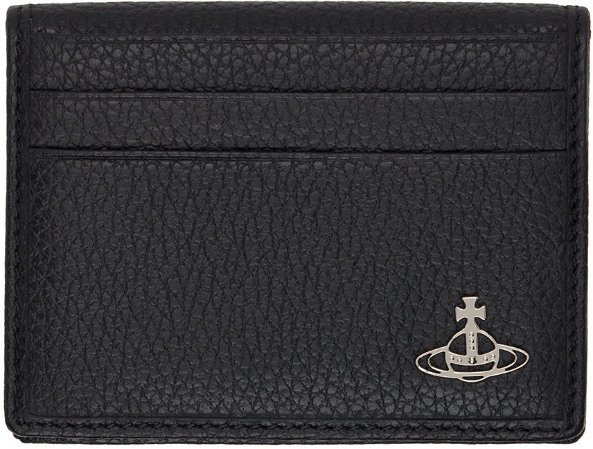 Vivienne Westwood Black Bifold Card Holder In N401 Black