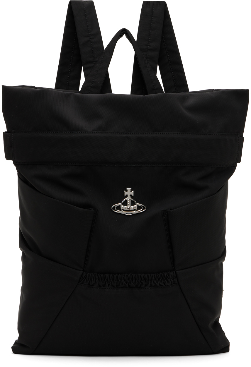 Vivienne Westwood Black Nina Backpack In N401 Black