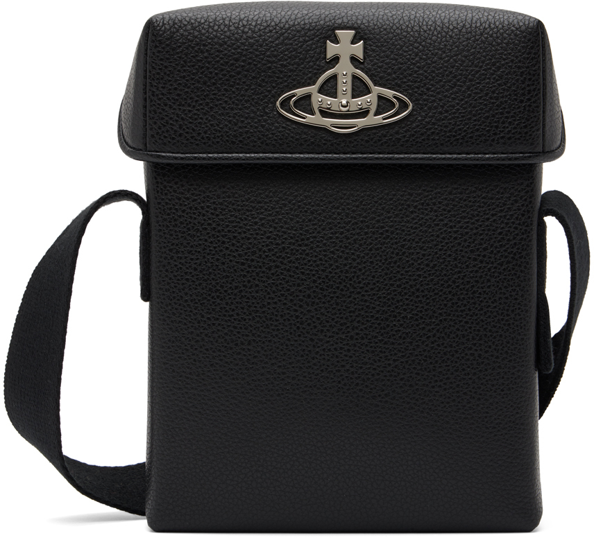 Vivienne Westwood Black Leather Bag In N401 Black