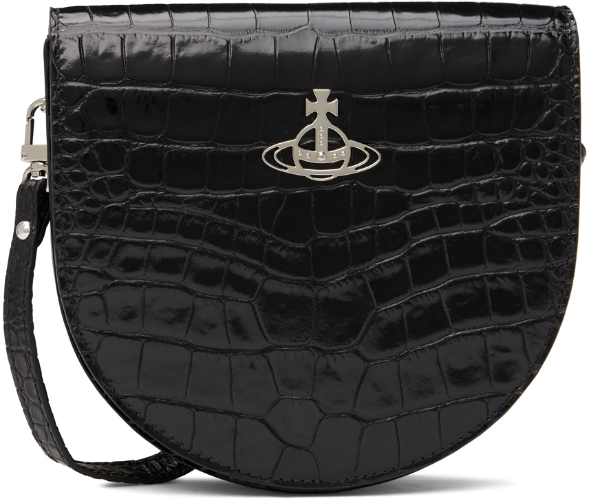 Vivienne Westwood Black Saddle Bag In N401 Black
