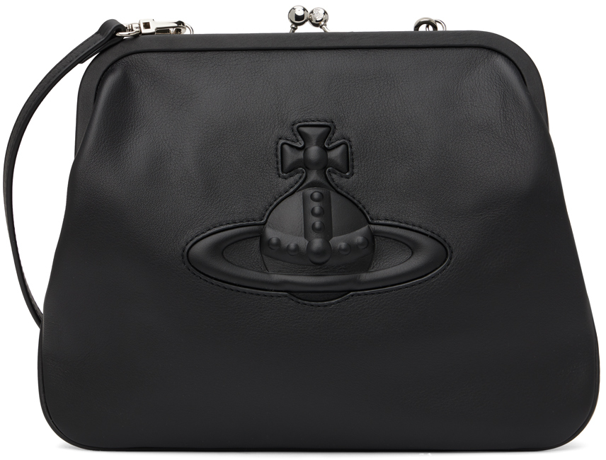 Vivienne Westwood Black Injected Orb Bag In N401 Black