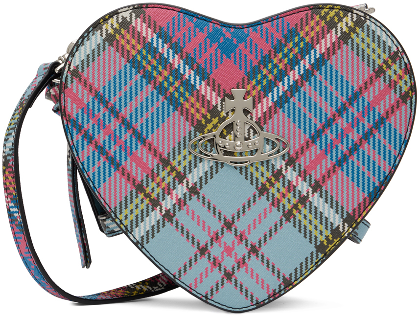Vivienne Westwood Multicolor Louise Heart Bag In O102 Macandy Tartan