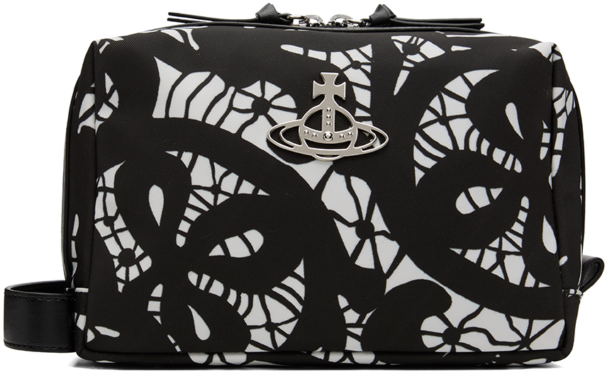 Vivienne Westwood Black & White Graphic Pouch In N301 Black/white