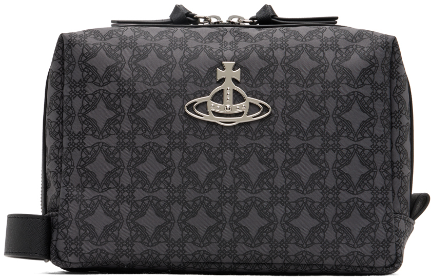 Vivienne Westwood Saffiano Leather Crossbody Bag - Black Crossbody