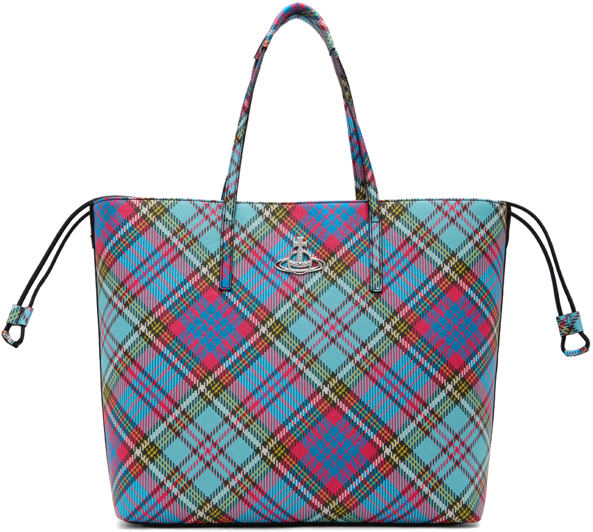 Vivienne Westwood Multicolor Polly Tote In O102 Macandy Tartan