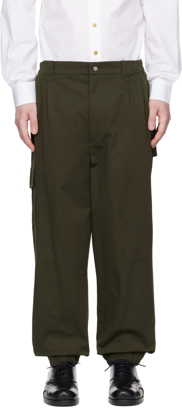 Vivienne Westwood Khaki Back Door Combat Cargo Pants In M402 Military Green