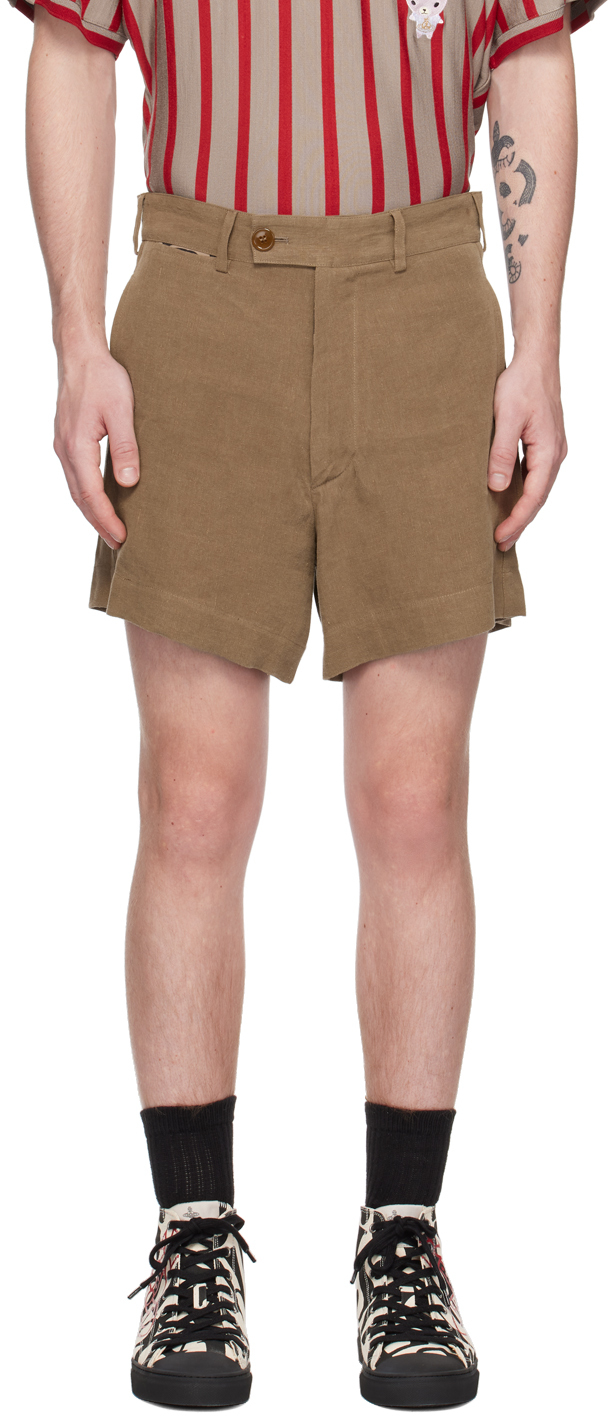 Vivienne Westwood Raf Bum Shorts In Brown
