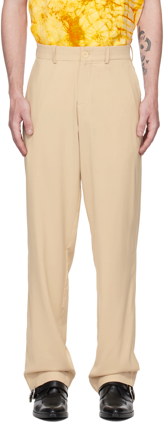 Tokyo James Beige Four-pocket Trousers In Creme