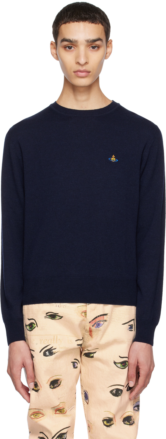 Vivienne westwood navy outlet sweatshirt