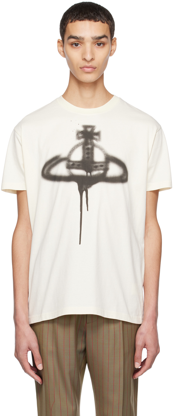 Vivienne Westwood: Off-White Spray Orb T-Shirt | SSENSE UK