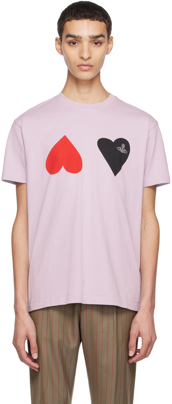 Vivienne Westwood: Purple Hearts T-Shirt | SSENSE