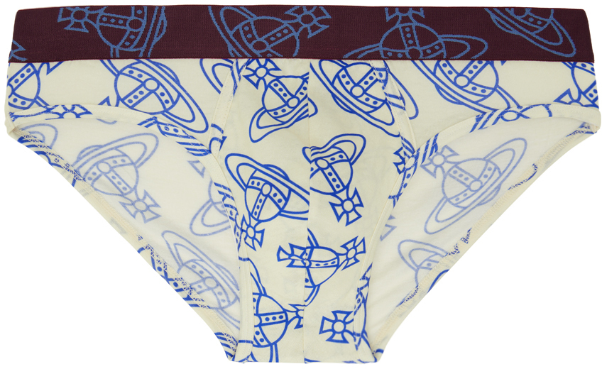 Vivienne Westwood Off-white Orb Briefs In A405 Off-white