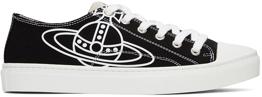 Black Plimsoll Sneakers