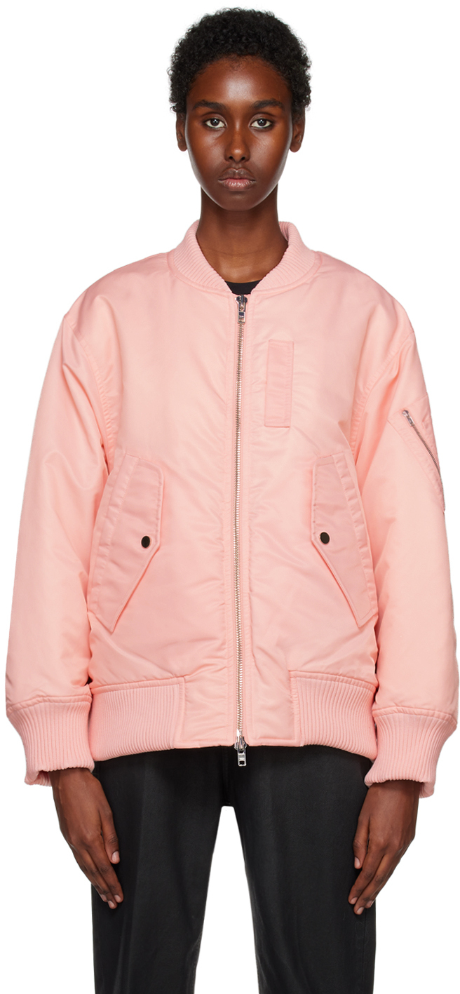 Stand Studio Pink Jumbo Bomber In 20310 Pink Blush