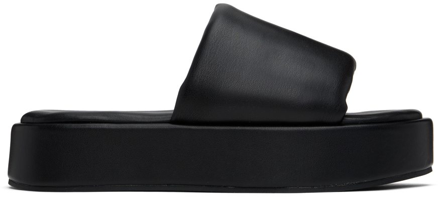 Stand Studio Black Tuva Sandals In 89900 Black