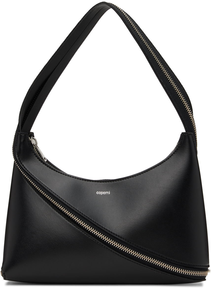 Coperni Black Zip Baguette Bag | ModeSens