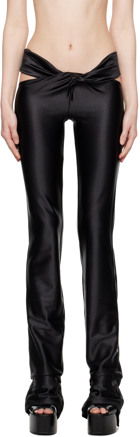 Shop Coperni Black Cut Out Trousers