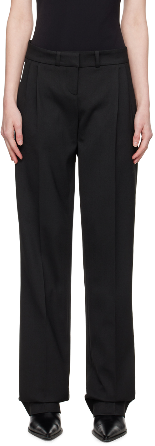 Black Relaxed-Fit Trousers