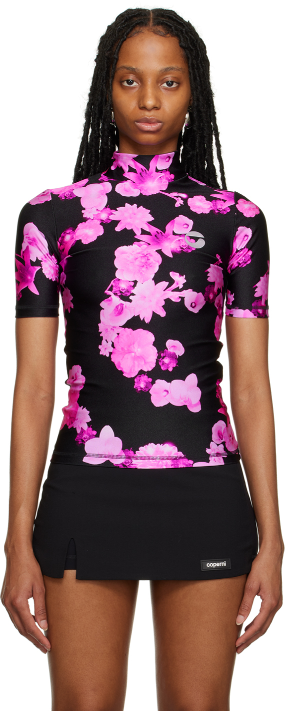 Black & Pink Fitted T-Shirt by Coperni on Sale